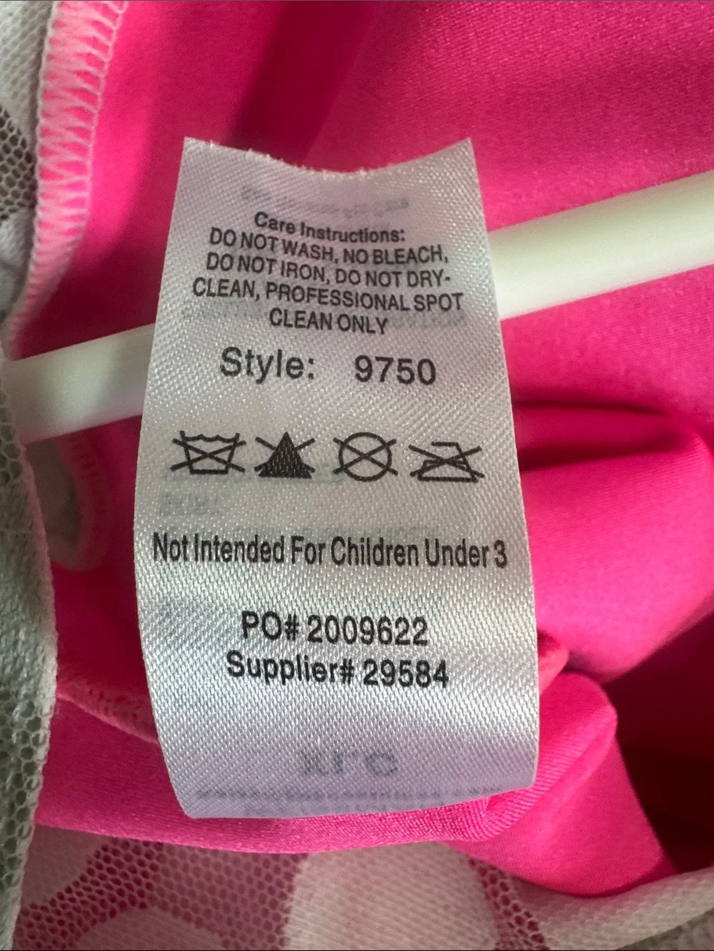 Weissman Hot Pink Polka Dot Tulle Dance Costume